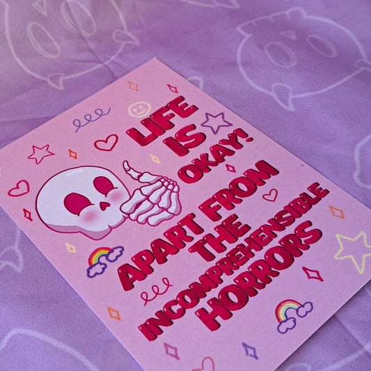Life is Okay! Art Print
