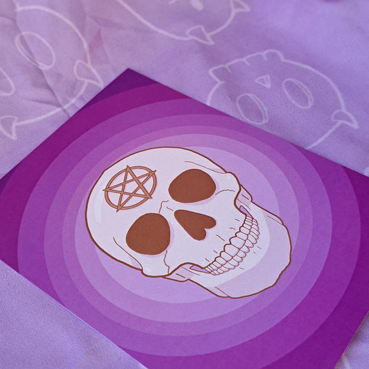 Skeleton Skull Art Print