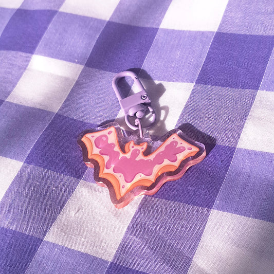 Bat Toast Keychain