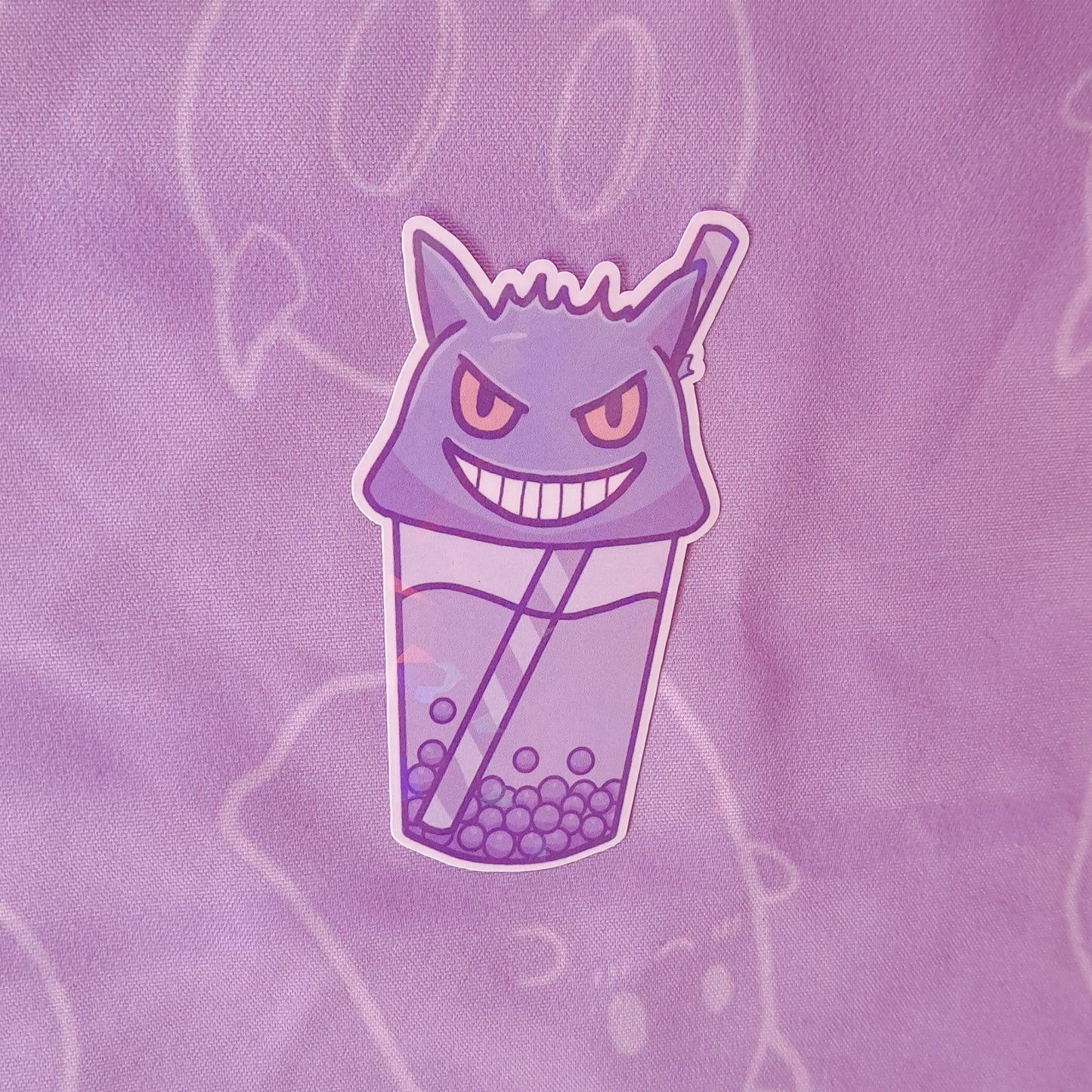 Pokemon Gengar Boba Sticker
