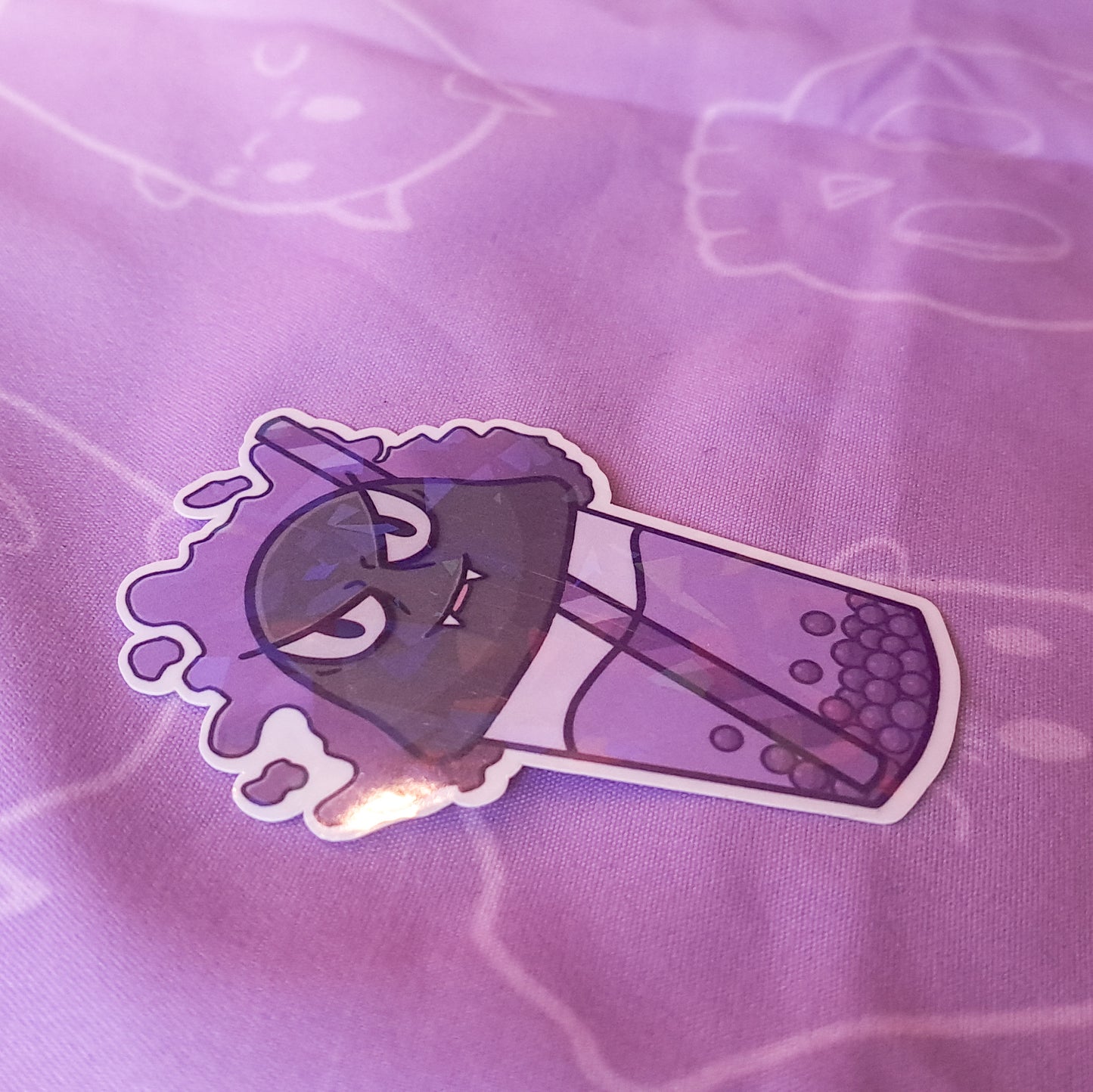 Pokemon Gastly Boba Sticker