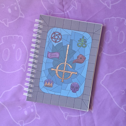 Stained Glass Ghost Reusable Sticker Book