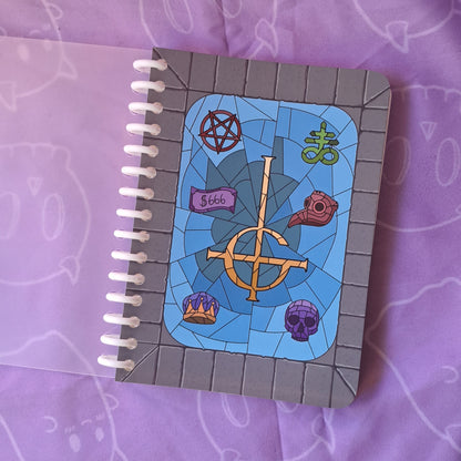 Stained Glass Ghost Dotted Notebook