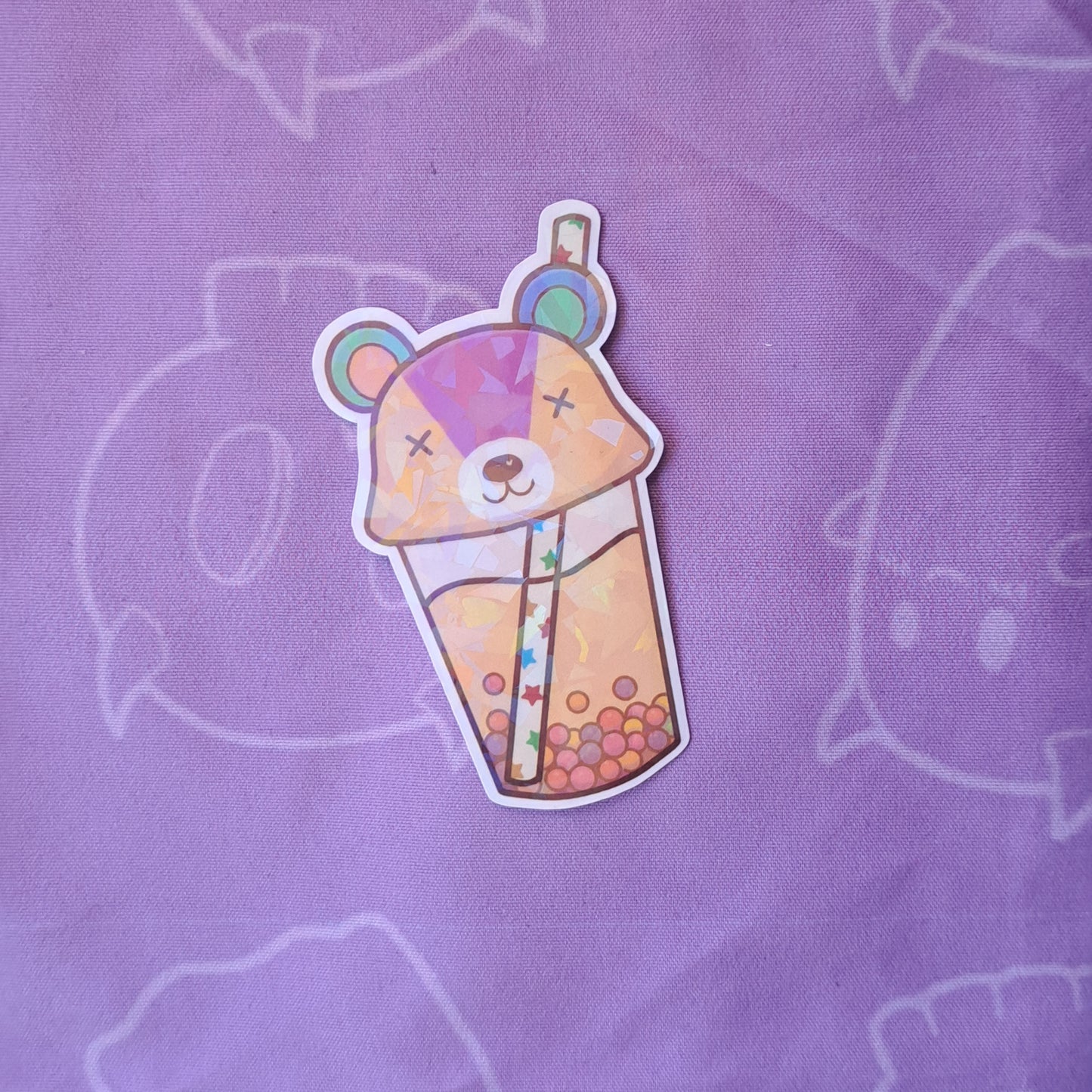 Stitches Villager Boba Sticker