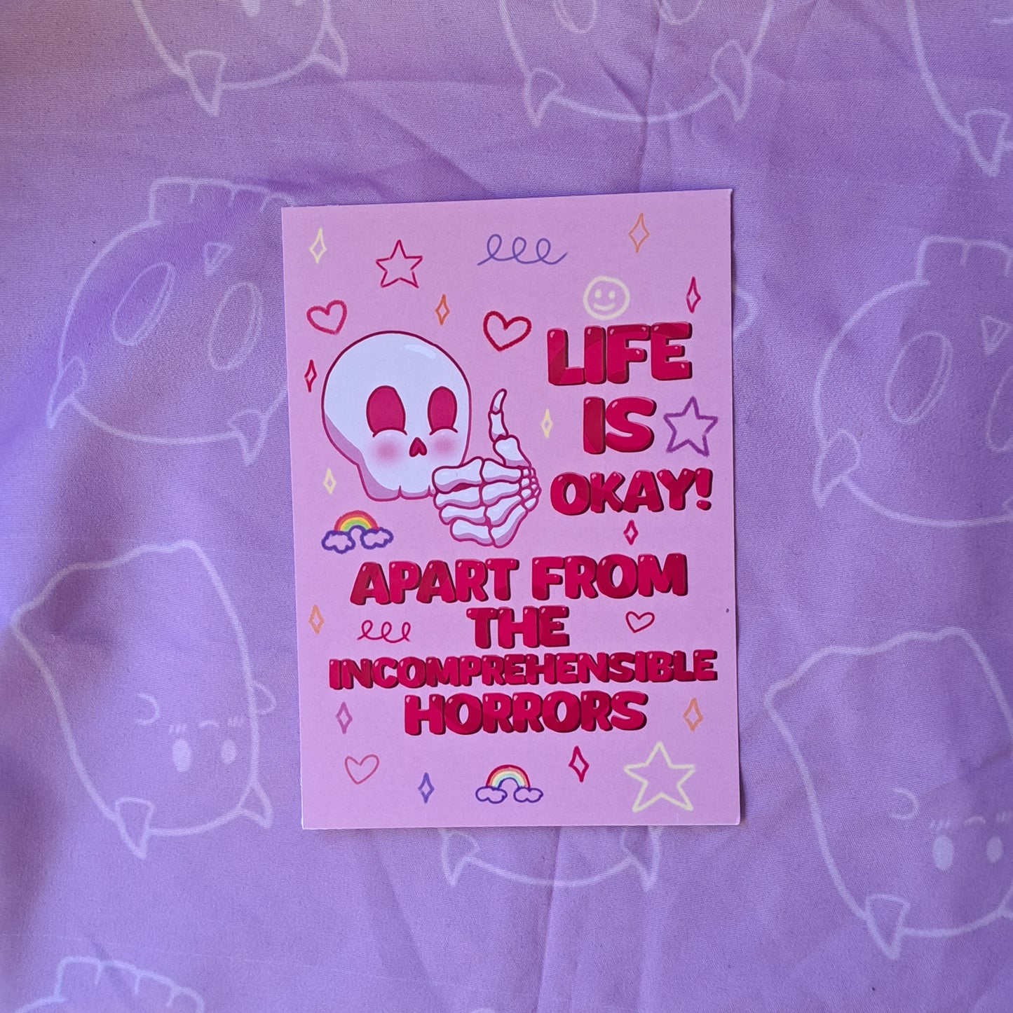 Life is Okay! Art Print