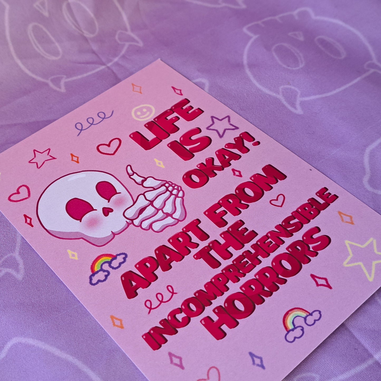 Life is Okay! Art Print