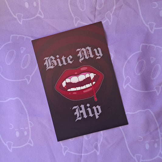 Bite My Hip Art Print