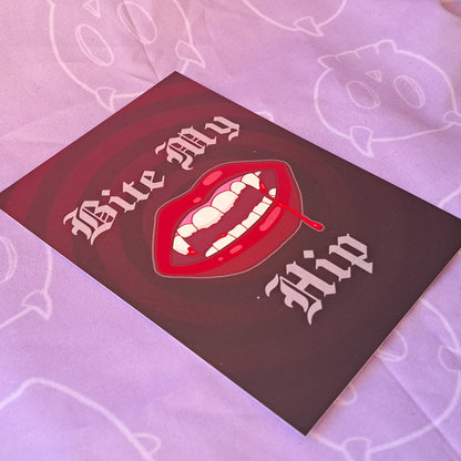 Bite My Hip Art Print
