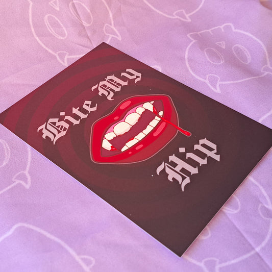 Bite My Hip Art Print