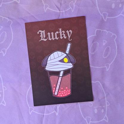 Lucky Villager Boba Art Print