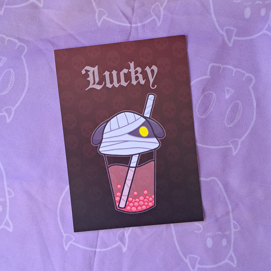 Lucky Villager Boba Art Print