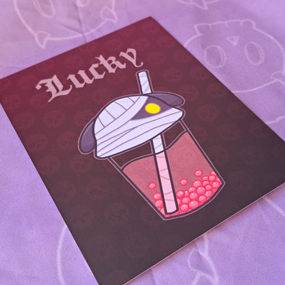 Lucky Villager Boba Art Print