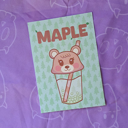 Maple Villager Boba Art Print