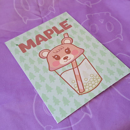 Maple Villager Boba Art Print