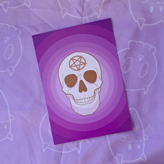 Skeleton Skull Art Print