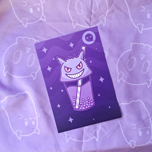 Gengar Boba Art Print