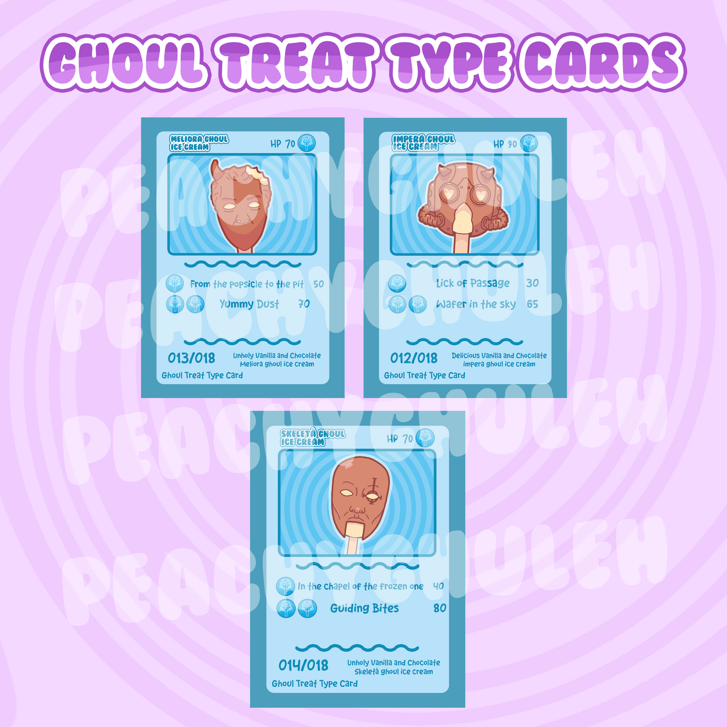 Ghost TCG Style Cards Booster Pack (3 Random Cards Included)